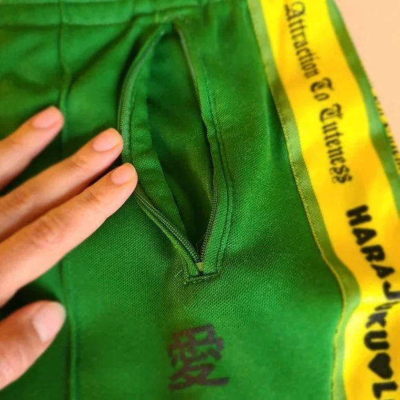 RARE Japan joggers Harajuku lovers vintage y2k 90s track Rave Pants Festival